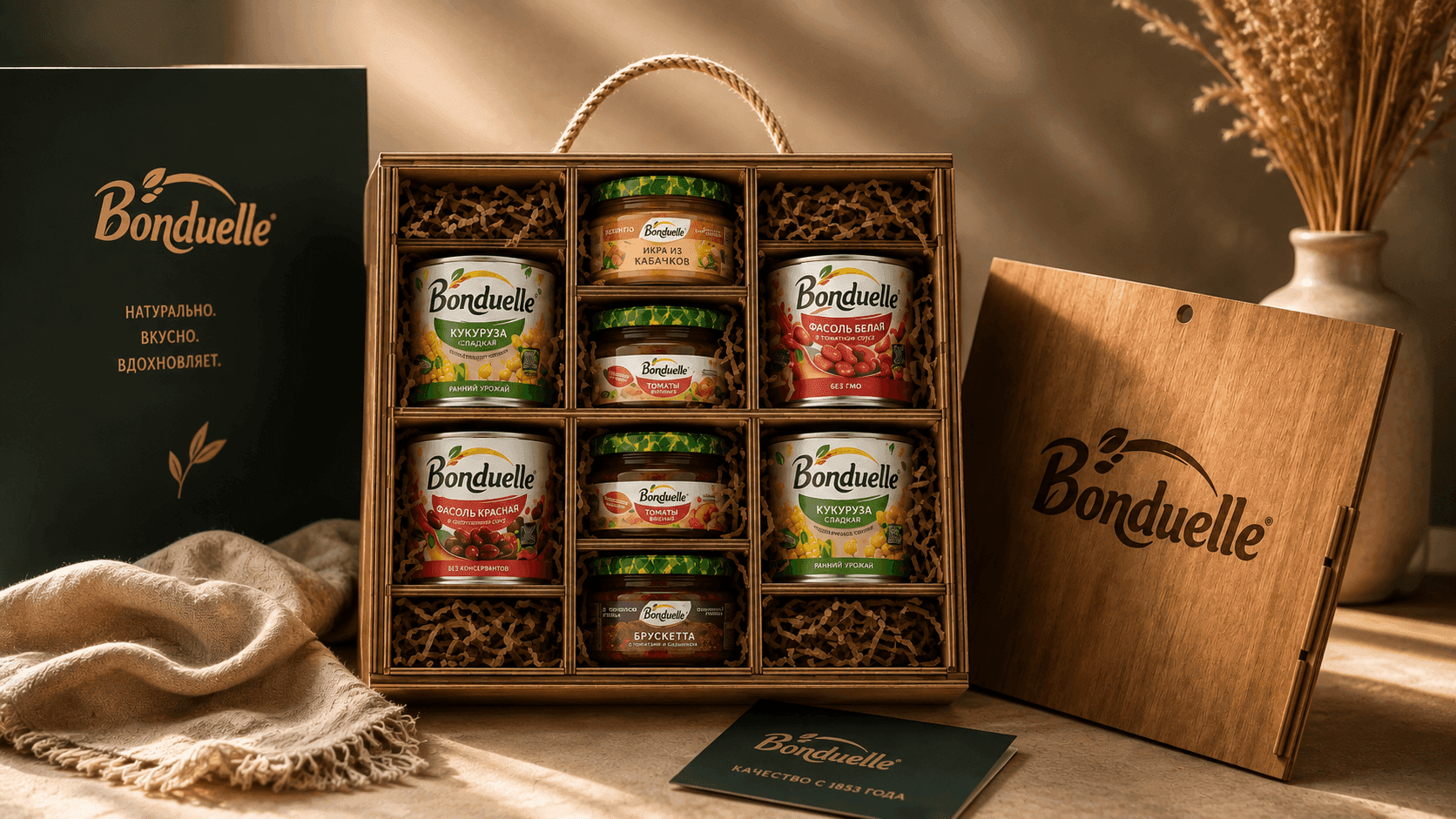 Проект Производство деревянных коробок bonduelle